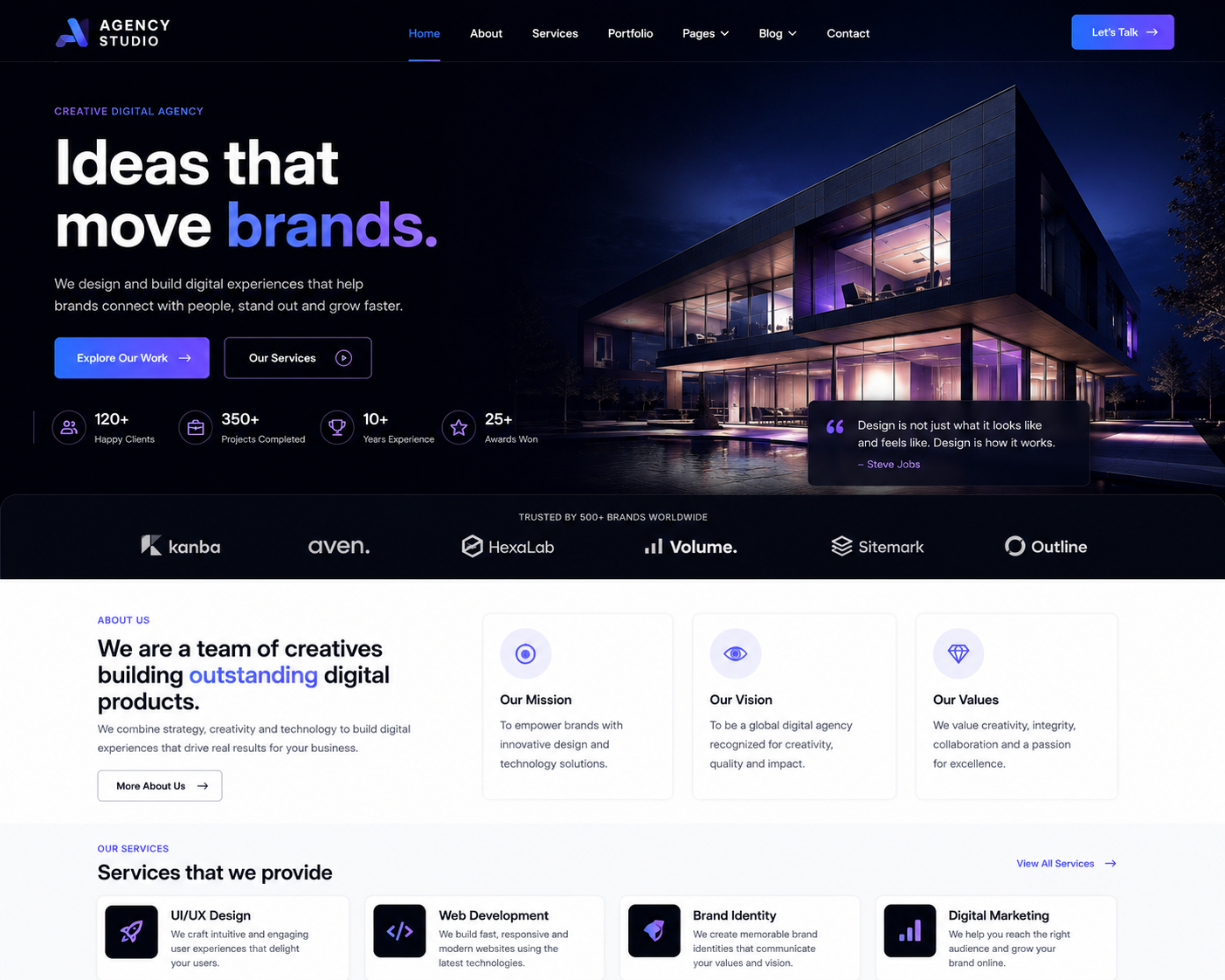 Agency Studio website preview