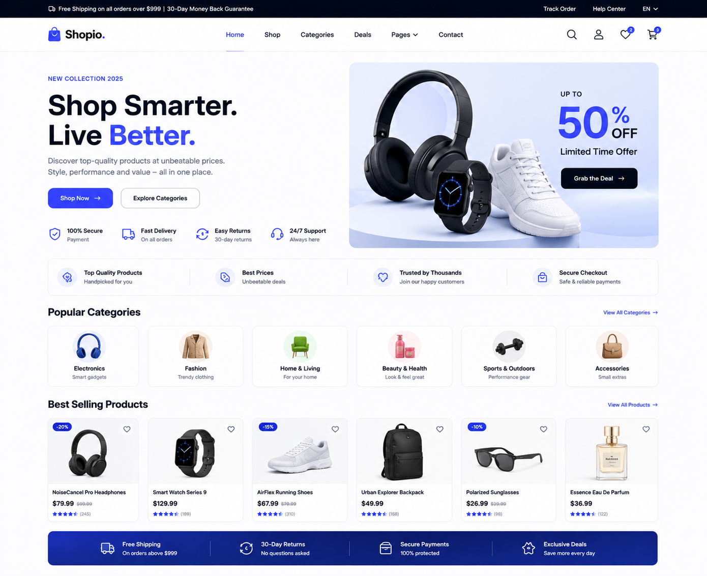 E-Commerce Storefront website preview